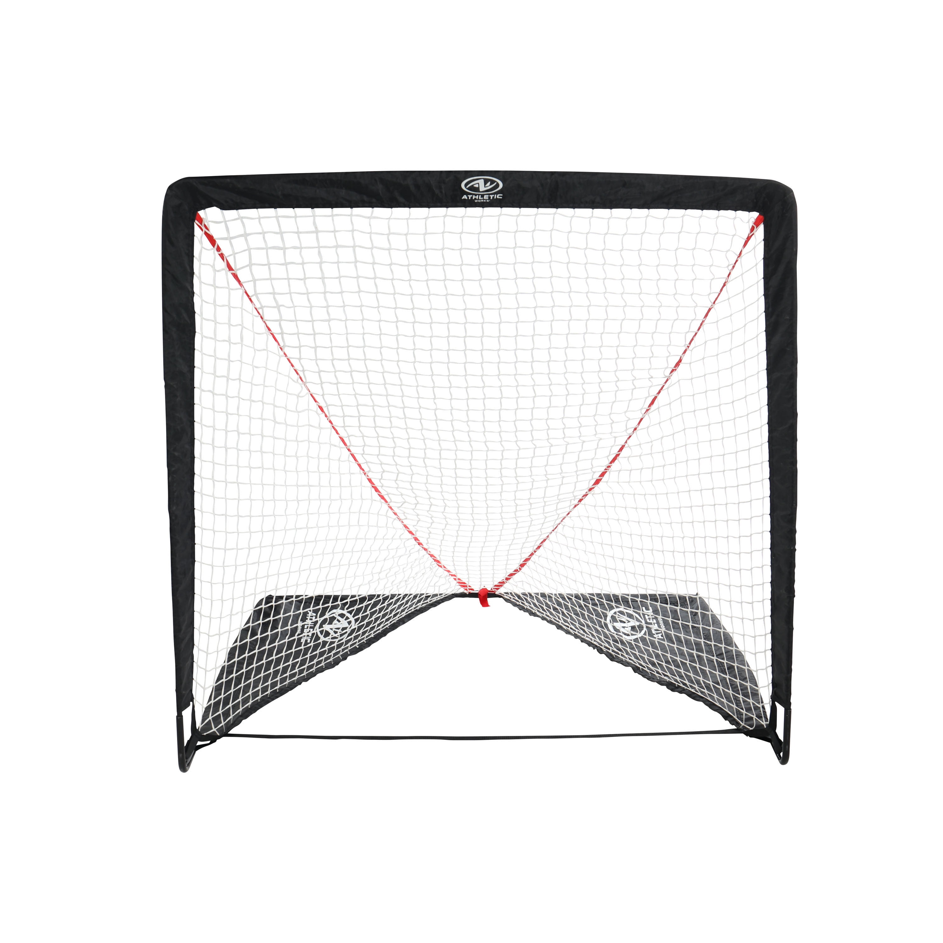 Athletic Works 4" x 4" Portable Lacrosse Goal Net, Black