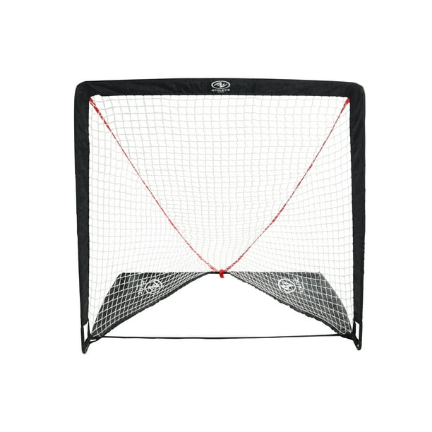 Athletic Works 4" x 4" Portable Lacrosse Goal Net, Black