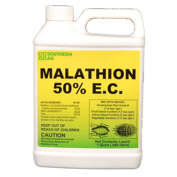 Malathion 50% E C - Pest Control for Garden & Ornamentals - 32 fl oz Bottle by Southern Ag
