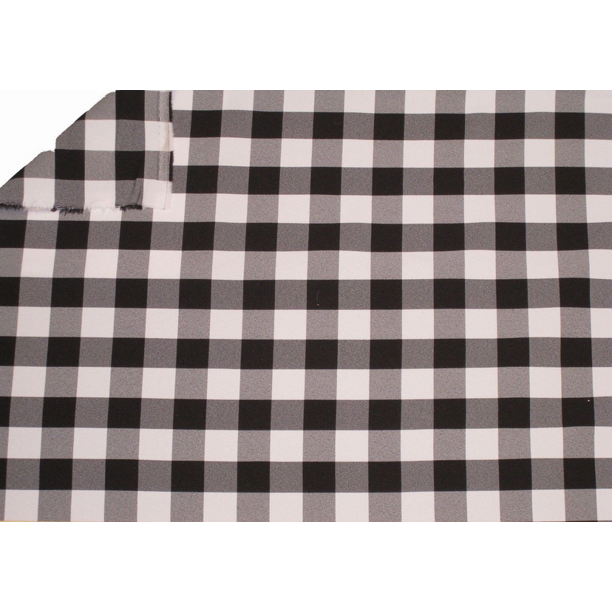 5 Yards Checkered Fabric 60" Wide Gingham Buffalo Check Tablecloth