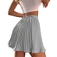thumbnail image 2 of Minnieouse holgada de cintura alta para mujer, faldas elásticas plisadas para fiesta de estudiantes y niñas, ropa para vacaciones, regalo morado S Ropa, zapatos y accesorios Miscelánea gris claro S Minnieouse AP011354-11, 2 of 6