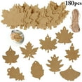 thumbnail image 2 of Bangcool 180PCS Hanging Tag Fashion Maple Leaf Gift Tag Paper Tag for Thanksgiving Day, 2 of 8