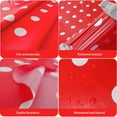 thumbnail image 6 of QHUDLV Dot Disposable Rectangular Tablecloth PEVA Restaurant Hotel Tablecloth 54x7, 6 of 9
