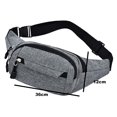 thumbnail image 2 of Waist Bag: Runner Hip Pouch Running bag Beltbag Sport Slim Fashionable for Jogging Hiking Woman Man - grey, 2 of 5