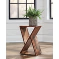 thumbnail image 2 of Lily Solid Reclaimed Wood Accent Side Table Natural, 2 of 7
