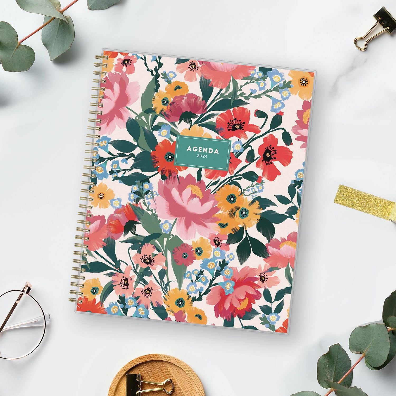 2024 Weekly Monthly Planner, 8.5x11, Blue Sky, Monroe Light