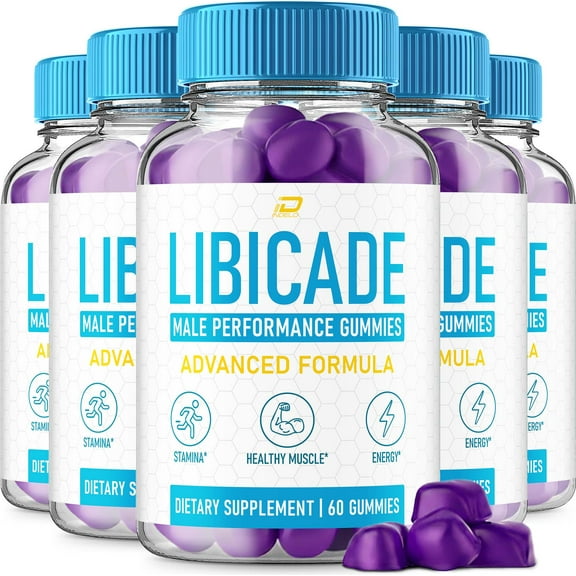 Libicade Gummies for Men – Libicade Male Gummy Natural Blend Reviews, 5 Pack, 300 Gummies