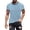 Sky Blue, variant on HOWPAY T Shirts For Men Casual Loose Fit Striped Crew Neck Short Sleeve Classic Pullover Lightweight Summer Comfortable Soft Workout Shirts Red XL
