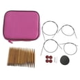 thumbnail image 4 of PENGXIANG Circular Knitting Needles Crochet Hook Bamboo Knitting Set Interchangeable Case Craft Sewing Kits Needle Woven DIY Tools 13Pairs, 4 of 7