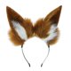 thumbnail image 1 of black Diadema con orejas de zorro, Lobo, conejo, gato, perro, disfraz de Halloween, tocado para fiesta, accesorios para el cabello, 1 of 2