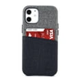 thumbnail image 5 of Dockem iPhone 12 mini Luxe M2 Wallet Case; Built-in Metal Plate, 1 Card Slot, Black/Grey, 5 of 9