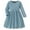 Blue, variant on Odeerbi Toddler Girls Long Sleeve Rib Knit Dress Kids Fashion Cute Solid Color Comfortable A-Line Dress Toddler Girls Clothes