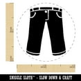 thumbnail image 2 of Pants Jeans Trousers Clothes Laundry Self-Inking Rubber Stamp Ink Stamper - Black Ink - Mini 1/2 Inch, 2 of 7