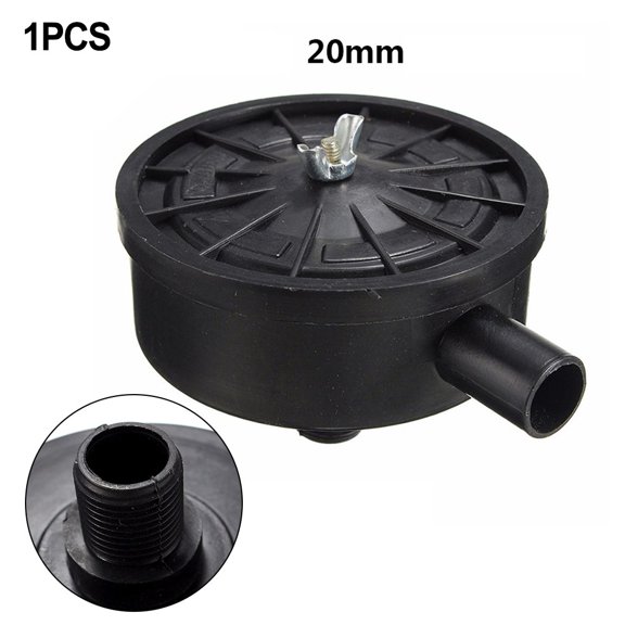 1 Pack Compressor Male 20Mm Intake Muffler Filter Black Plastic Housing