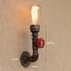 thumbnail image 5 of Lámpara de pared industrial retro vintage hierro óxido lámparas de tubería de agua e27 loft luz plateada iluminación interior hogar dormitorio restaurante deco - Oro Kuyhfg Bienvenido a Kuyhfg, 5 of 5
