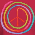 thumbnail image 3 of CafePress - Neon Spiral Peace Sign II Dark T Shirt - Men's Classic Graphic Cotton T-Shirt, 3 of 4