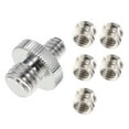 thumbnail image 1 of Silver Metal Converter for Connecting 1/4" to 3/8" Tripod Thread 5 Pieces, 1 of 9