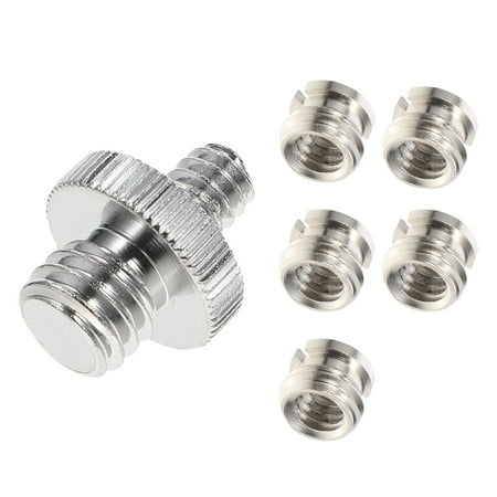 1/4  to 3/8  Camera Tripod Thread Adapter Convert Nut Screw Adapter(5PCS)