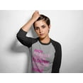 thumbnail image 3 of Feminism Quotes Feminist Womens Rights 3/4 Women Sleeve Baseball Jersey Shirt XX-Large black/white, 3 of 5