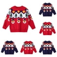 thumbnail image 2 of Penkiiy Chandail de Noël Mignon en Coton pour Bébé Fille Garçon Rouge en Liquidation pour 4-5 Ans, 2 of 5