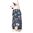 thumbnail image 1 of Fotbe Marine Nautical Sudadera con Estampado para Perros Pequeños – Suéter con Capucha para Mascotas, Tela Suave de Forro Polar con Bolsillo-Large, 1 of 7