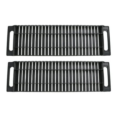 

Anti-Static Bar Bracket 2Pcs Dual-ear Anti-static Bar Rack 25-slot Circuit Board PCB Rack Anti-static Bar Frame Black
