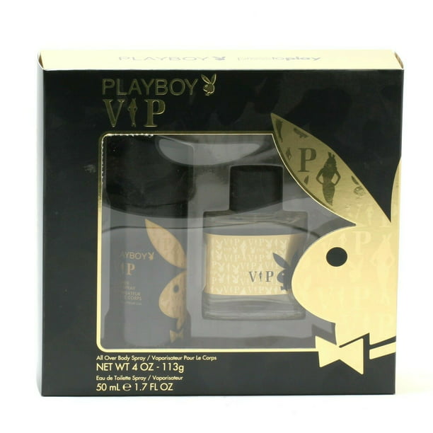 Playboy VIP Gift Set: 3.4 Cooling After Shave and 5 oz 24hr Deodorant Body Spray - Walmart.com
