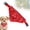 Red, variant on CHENjy Puppy Bandana Collar with Classic Paisley Pattern, No-Tie Adjustable Snap Pet Kerchief, Soft Polyester Drool Bib for Medium Dogs, M,Red