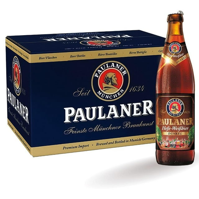Cerveza Paulaner Hefe Weissbier Dunkel 20 Botellas 500 ml C/u Dunkel