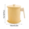 thumbnail image 2 of Vrorvz Multifunctional Kitchen Grease Filter Cooker Fryer Pot with Basket Oil Strainer and Lid for Cleaning and Storing Reusable Cooking, 2 of 2