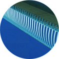 thumbnail image 1 of Ahgly Company Machine Washable Indoor Round Transitional Blueberry Blue Area Rugs, 6' Round, 1 of 7