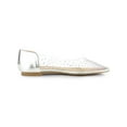 thumbnail image 3 of BLISSFUL STEP Chaussures Décontractées pour Femmes Bout Pointu Ballerines à Strass Transparents Argent 9, 3 of 8