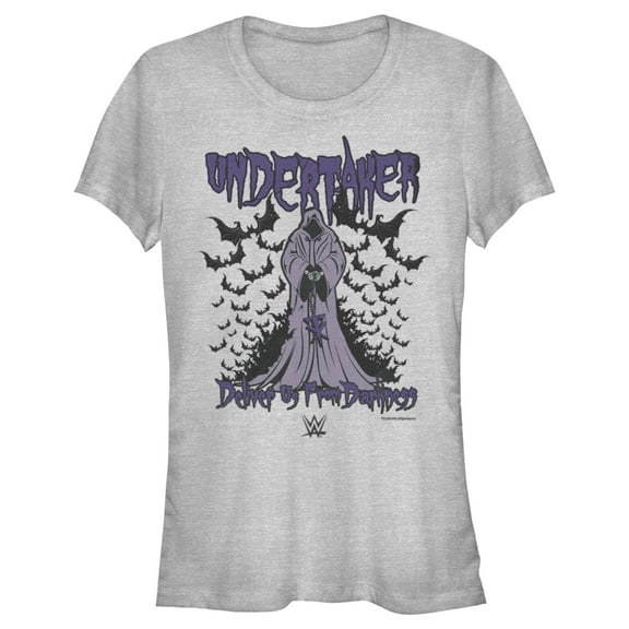 Junior's WWE Undertaker Deliver Us From Darkness  Graphic Tee Athletic Heather X Large