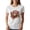 White, variant on Women's Baseball Mom Heart T-Shirt, White, 100% Cotton, Short Sleeve