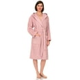 thumbnail image 3 of TowelSelections Womens Robe, Premium Cotton Hooded Bathrobe for Women, Soft Terry Cloth Robes for Women XX-Large Coral Blush, 3 of 6