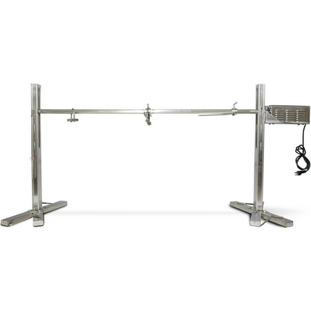 Rotisserie System - Titan Outdoors Stainless Steel 125 lb Capacity Campfire Rotisserie System Tripod