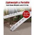 thumbnail image 4 of Aluminum Ramps, 1 Pack, 8810 lbs Capacity, Heavy-Duty Ramps with Top Hook Attaching End, Universal Loading Ramp for Motorcycles, Tractors, ATVs/UTVs, Trucks, Lawn Mowers, 72" L x 15" W, 4 of 9