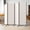 Off-white, variant on Room Divider 7' L Portable Room Dividers And Folding Privacy Screens, 89'' L Fabric Divider For Room Separation, 4 Panel Partition Room Dividers Freestanding Wall Divider Screen For Studio Office