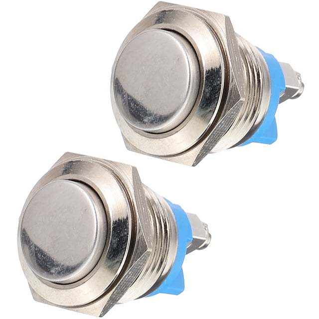 Miangastore 2pcs Doorbell Button Self-resetting Ringer Chime Door Bell Button Only Supply