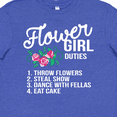 thumbnail image 4 of Inktastic Flower Girl Wedding Duties Youth T-Shirt, 4 of 5