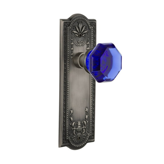 Nostalgic Warehouse Meawac_Sd_Nk Meadows Solid Brass Rose Single Dummy Door Knob - Grey