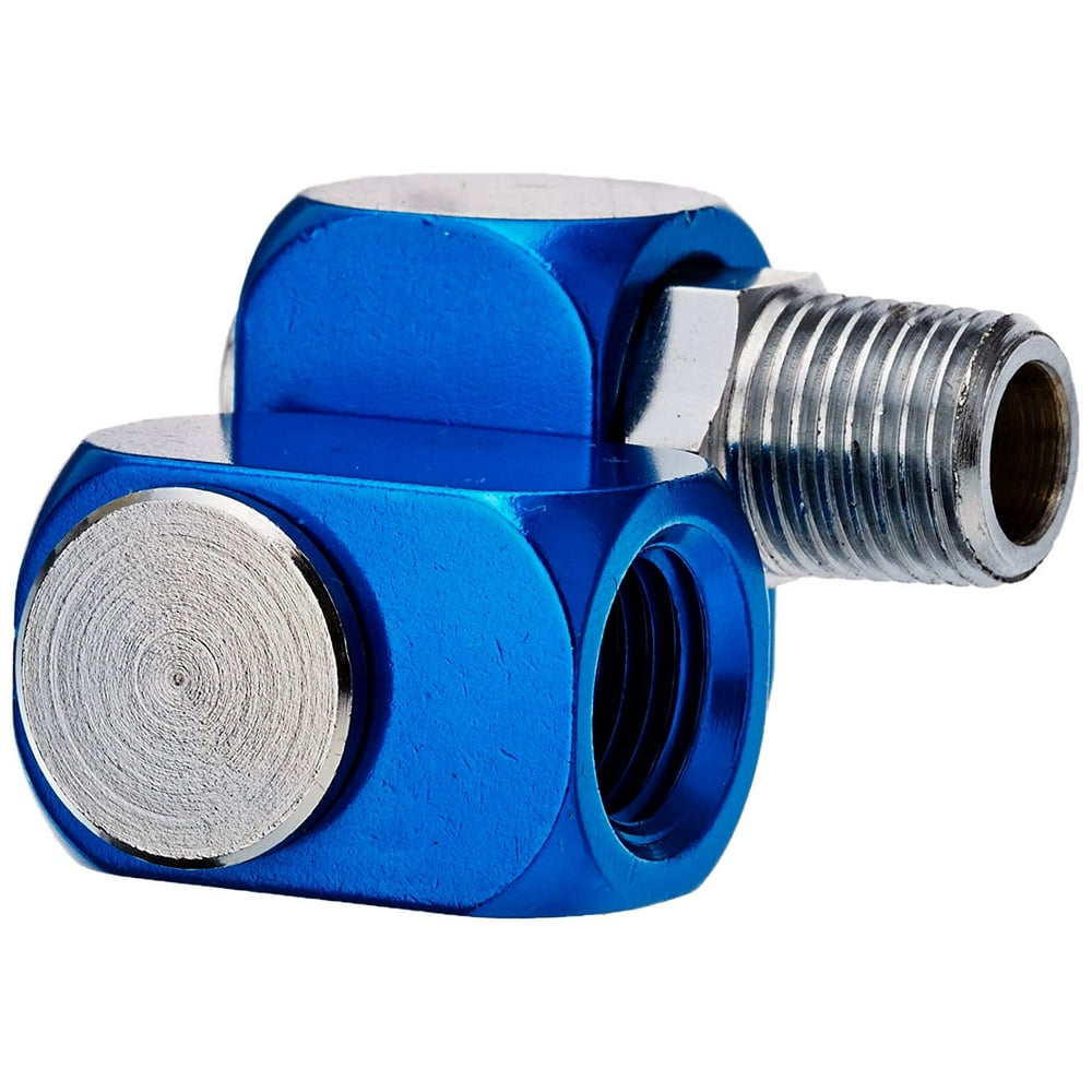 30272A 360 Degree Swivel Air Hose Connector, 1/4", Blue, Ergonomic