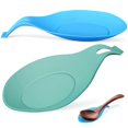 thumbnail image 1 of Silicone Spoon Rest Flexible Cooking Utensil Rests for Kitchen Use 2Pcs, 1 of 2