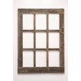thumbnail image 2 of Rustic Barn Wood Window Pane Shaped Mirror, Homesteader Style 23.5"X33.25" Wooden Farmhouse living room, Hallway, Bedroom, Overmantle Decor. Ocean-Vertical, 2 of 6