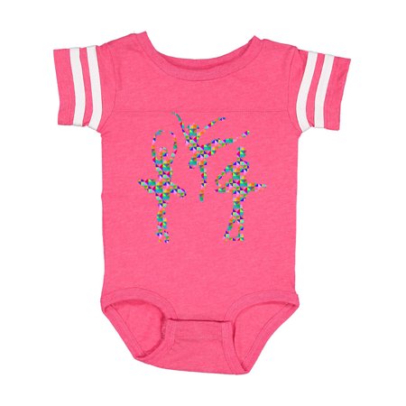 

Inktastic Geometric Pattern Ballerinas Gift Baby Girl Bodysuit