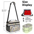 thumbnail image 6 of Multicolor Cat and Yarn White Pattern Insulated Lunch Box for Women Men, Medium Leakproof Cooler Bag with Adjustable Strap, 10"x6.7"x8", 6 of 6