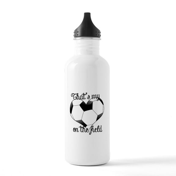 CafePress - Soccer Stainless Water Bottle 1 - Stainless Steel Water Bottle, Sports Bottle, 1.0L