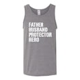 thumbnail image 2 of Wild Bobby,Father Husband Protector Hero Best Dad Husband Gift, Father's Day, Men Graphic Tank Top, Heather Grey, 2XL, 2 of 3