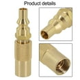 thumbnail image 5 of Dleadar 1/4\" Propane Natural Gas Quick Connect Fittings Adapter for Coleman Grill Stove Camping Outdoor Cooking High Pressure Regulator Conversion Fitting RV Trailer Hose Connection, 5 of 9