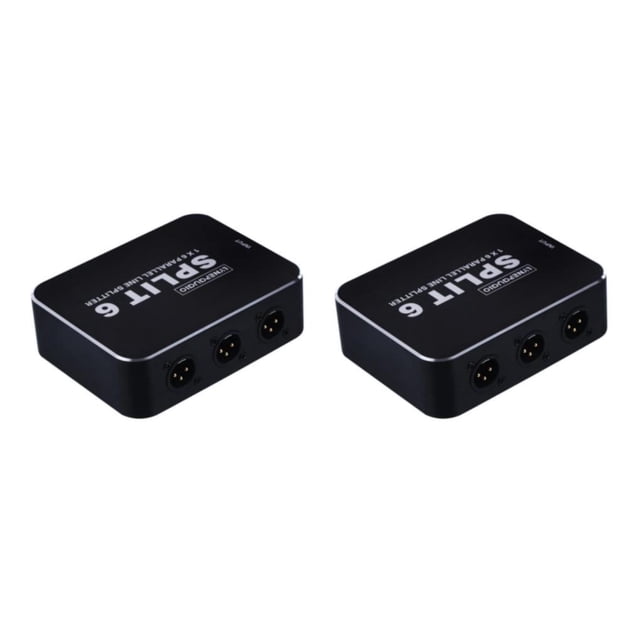 Bearachild XLR Splitter 6 Level Signal Splitter Studio Black Speaker Equipment Audio 2piezas Tipo 1